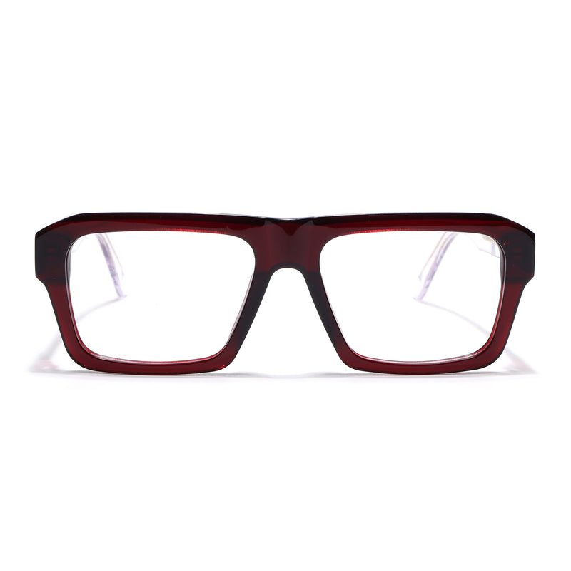 Voyage Red WayFarer Eyeglasses for Men & Women (FPK26024FMG9189)