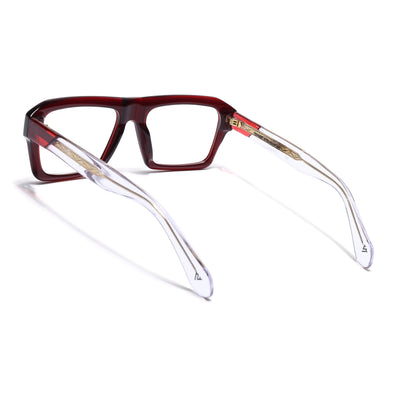 Voyage Red WayFarer Eyeglasses for Men & Women (FPK26024FMG9189)