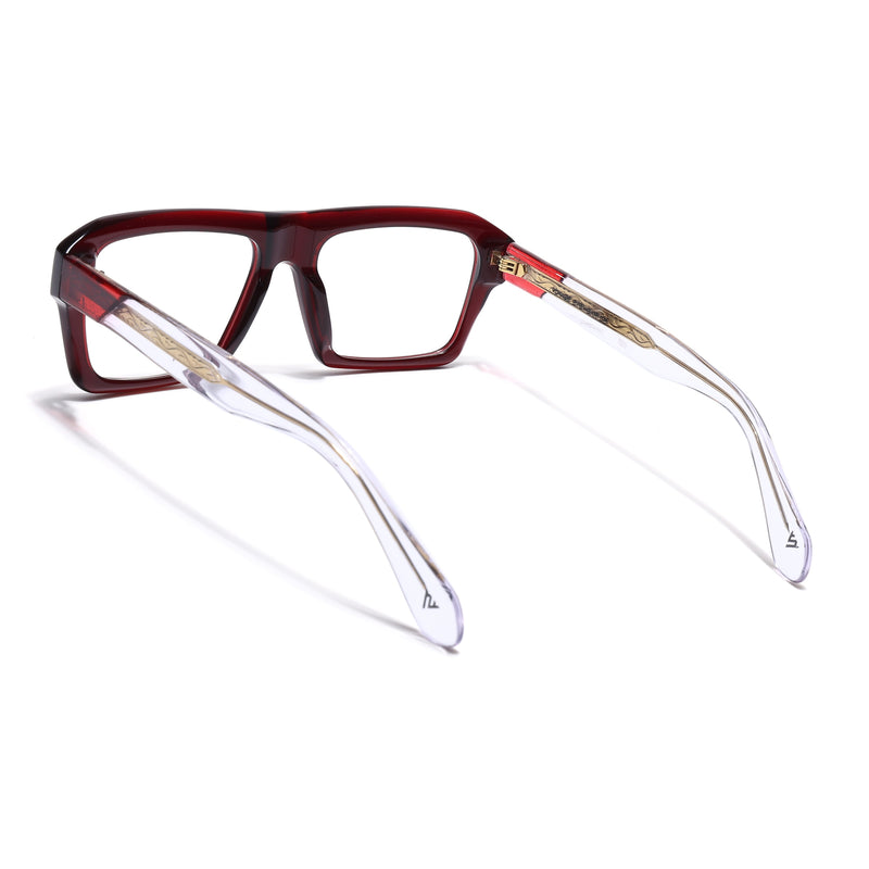 Voyage Red WayFarer Eyeglasses for Men & Women (FPK26024FMG9189)