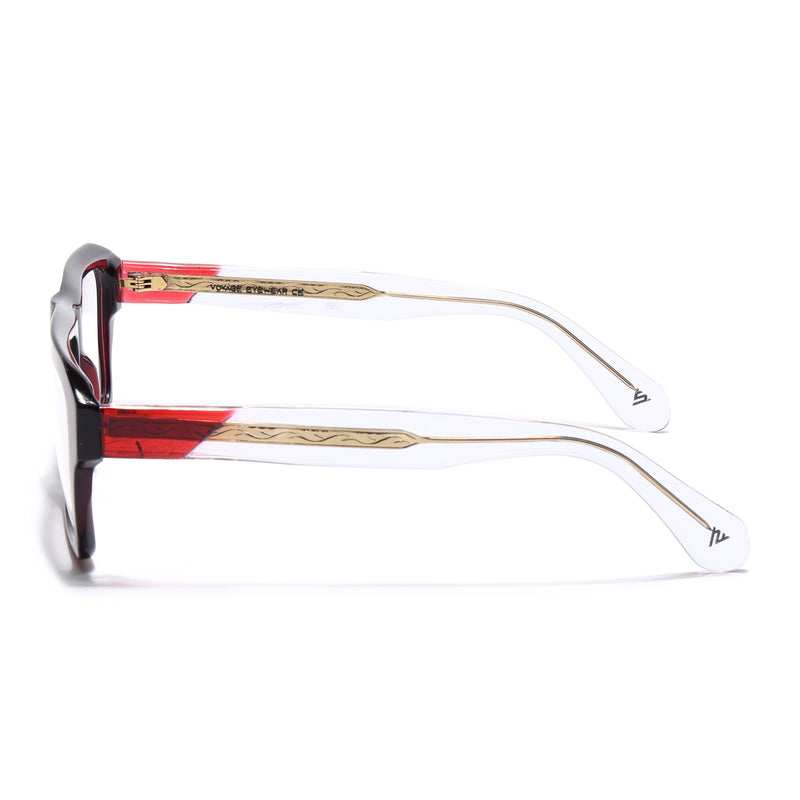 Voyage Red WayFarer Eyeglasses for Men & Women (FPK26024FMG9189)