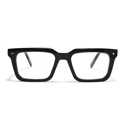 Voyage Glaze Black Wayfarer Acetate Eyeglasses for Men & Women (FPK26025FMG8665)