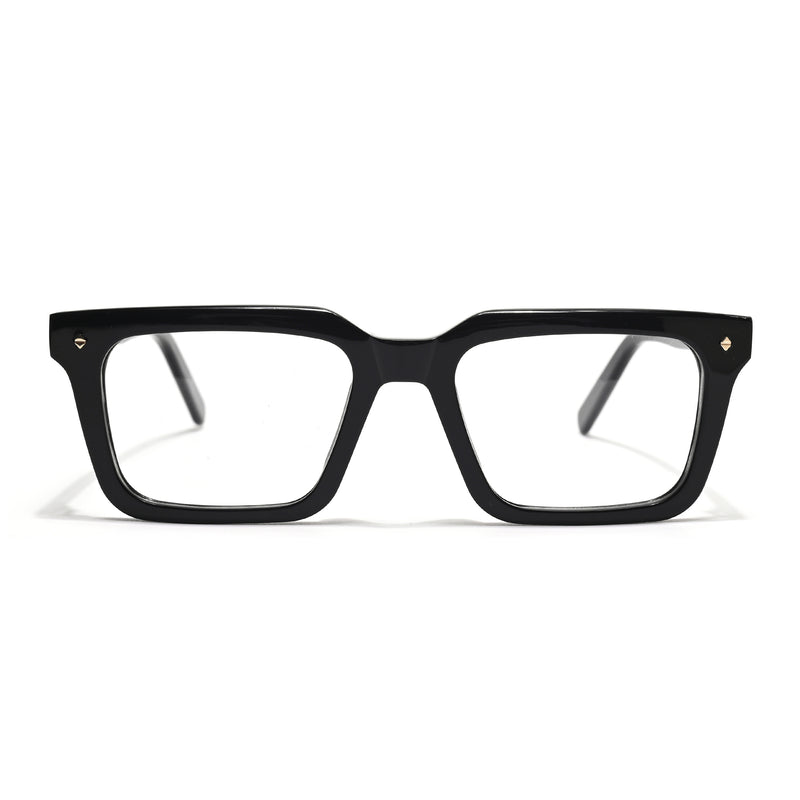 Voyage Glaze Black Wayfarer Acetate Eyeglasses for Men & Women (FPK26025FMG8665)