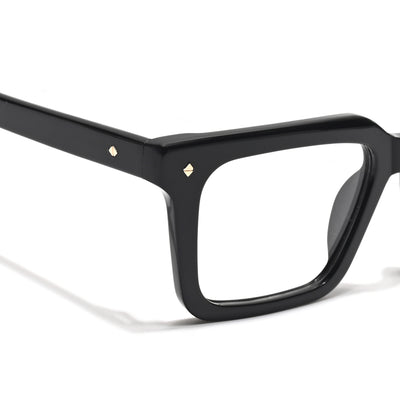 Voyage Glaze Black Wayfarer Acetate Eyeglasses for Men & Women (FPK26025FMG8665)