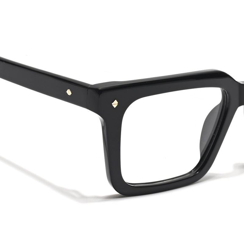 Voyage Glaze Black Wayfarer Acetate Eyeglasses for Men & Women (FPK26025FMG8665)