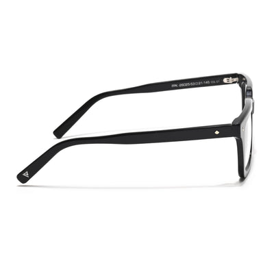 Voyage Glaze Black Wayfarer Acetate Eyeglasses for Men & Women (FPK26025FMG8665)