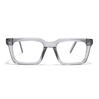 Voyage Glaze Grey Wayfarer Acetate Eyeglasses for Men & Women (FPK26025FMG8666)
