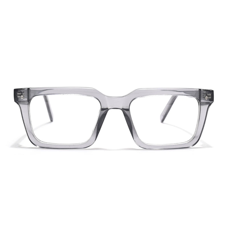 Voyage Glaze Grey Wayfarer Acetate Eyeglasses for Men & Women (FPK26025FMG8666)