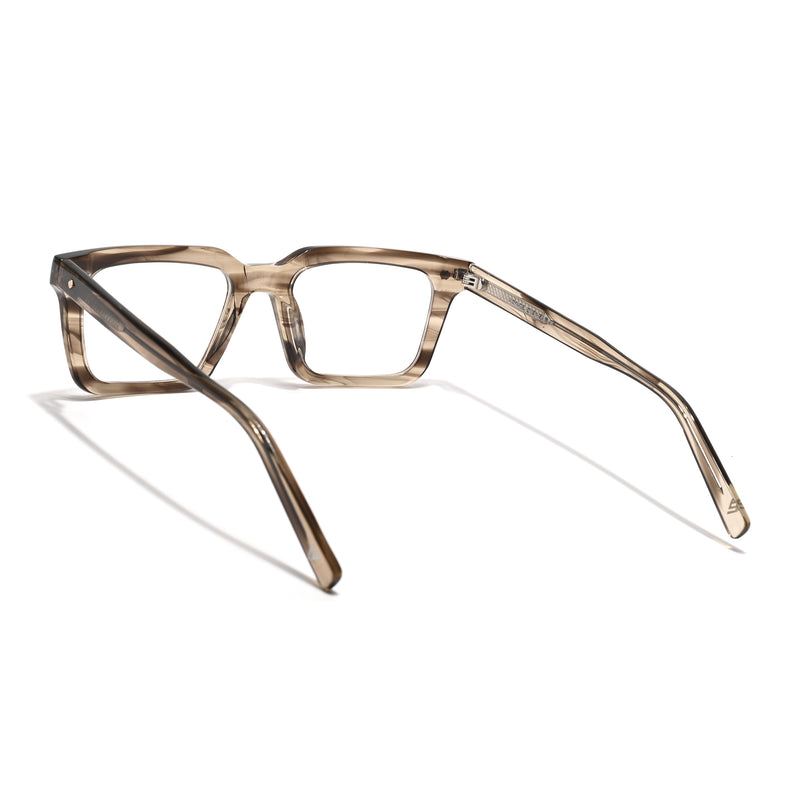 Voyage Glaze Demi Brown Wayfarer Acetate Eyeglasses for Men & Women (FPK26025FMG8667)