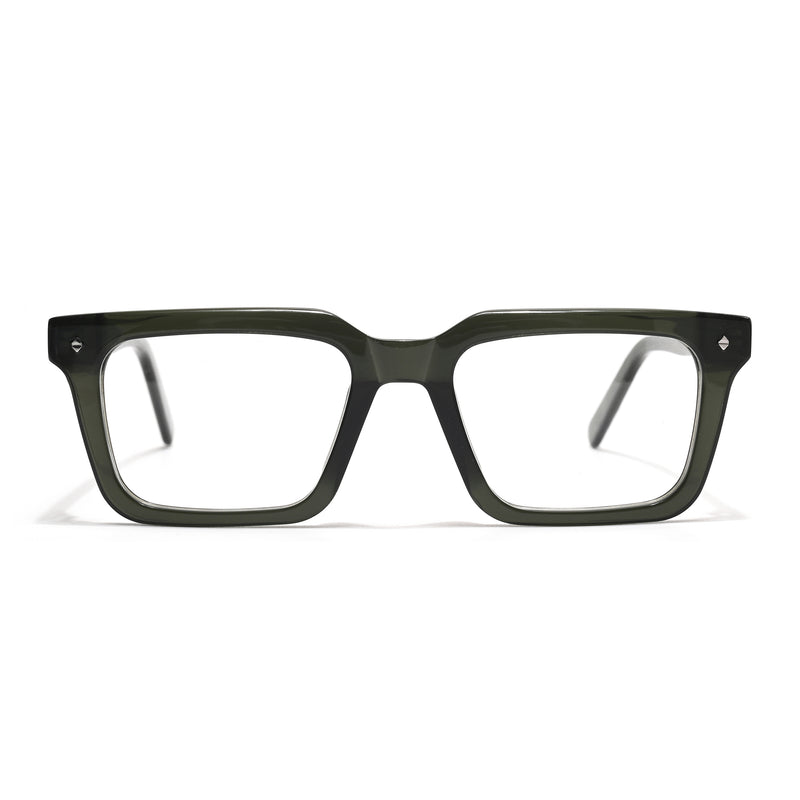 Voyage Glaze Green Wayfarer Acetate Eyeglasses for Men & Women (FPK26025FMG8668)