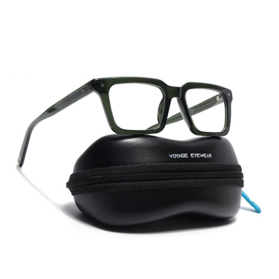 Voyage Glaze Green Wayfarer Acetate Eyeglasses for Men & Women (FPK26025FMG8668)