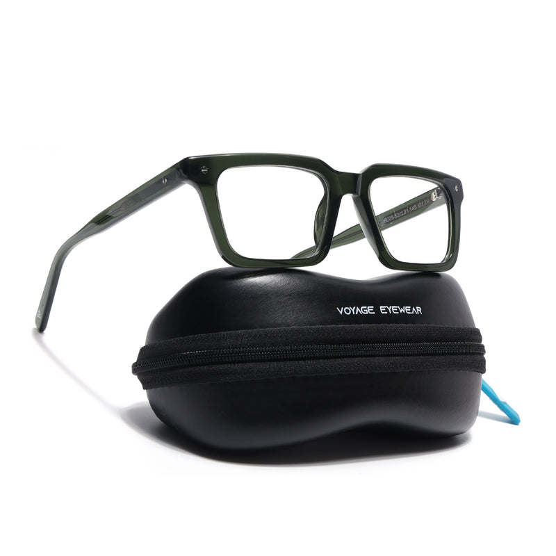 Voyage Glaze Green Wayfarer Acetate Eyeglasses for Men & Women (FPK26025FMG8668)
