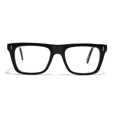 Voyage Glaze Black Wayfarer Acetate Eyeglasses for Men & Women (FPK26026FMG8685)