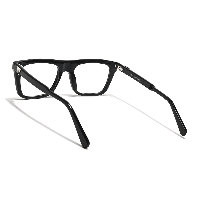 Voyage Glaze Black Wayfarer Acetate Eyeglasses for Men & Women (FPK26026FMG8685)