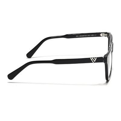 Voyage Glaze Black Wayfarer Acetate Eyeglasses for Men & Women (FPK26026FMG8685)