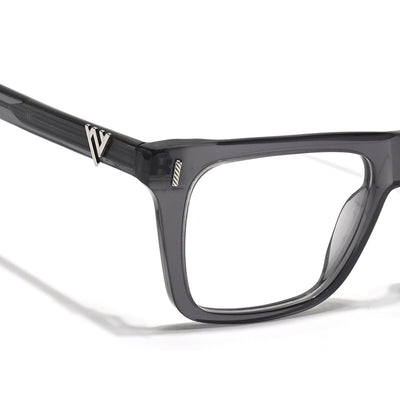Voyage Glaze Grey Wayfarer Acetate Eyeglasses for Men & Women (FPK26026FMG8686)