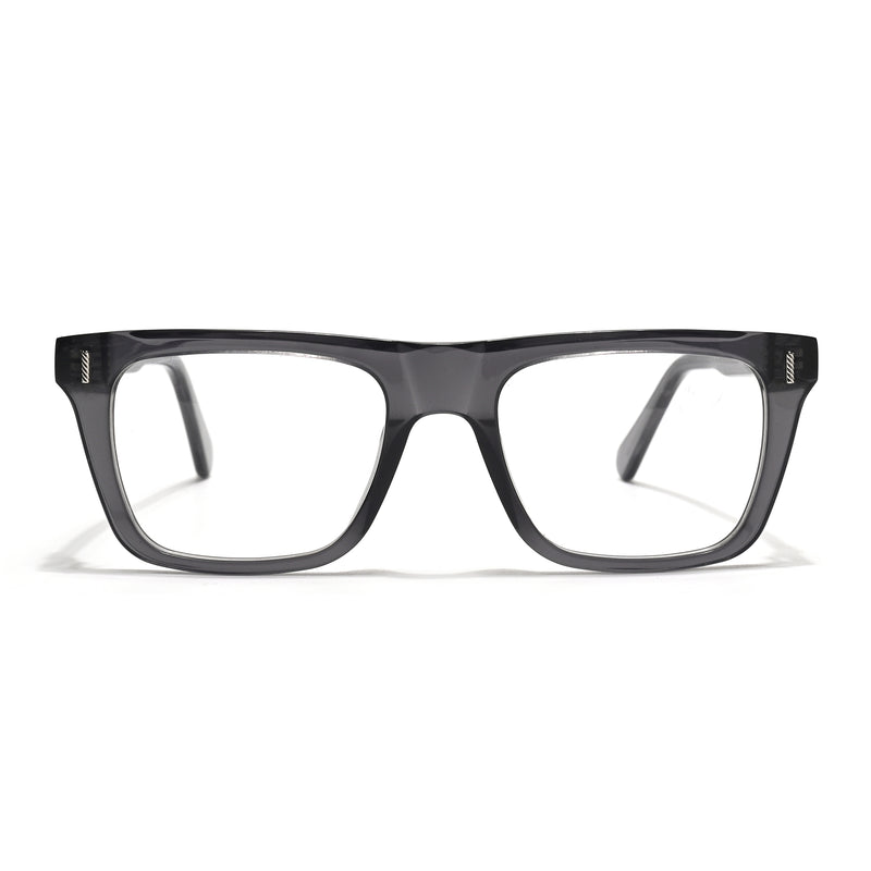 Voyage Glaze Grey Wayfarer Acetate Eyeglasses for Men & Women (FPK26026FMG8686)