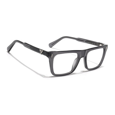 Voyage Glaze Grey Wayfarer Acetate Eyeglasses for Men & Women (FPK26026FMG8686)