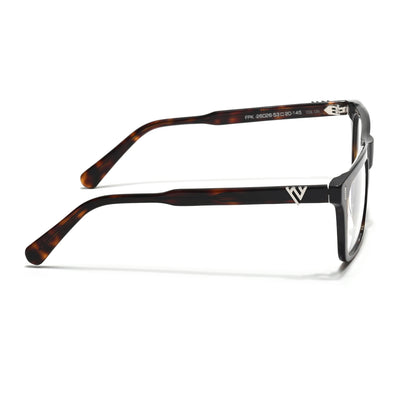 Voyage Glaze Demi Brown Wayfarer Acetate Eyeglasses for Men & Women (FPK26026FMG8687)