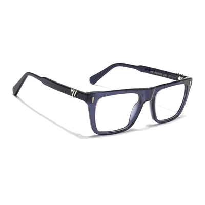 Voyage Glaze Blue Wayfarer Acetate Eyeglasses for Men & Women (FPK26026FMG8689)