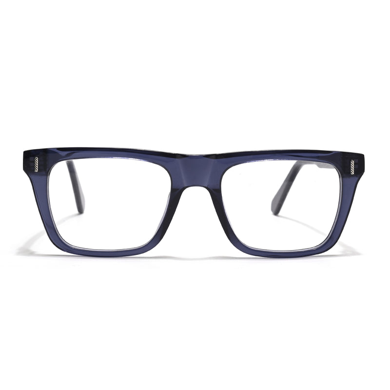 Voyage Glaze Blue Wayfarer Acetate Eyeglasses for Men & Women (FPK26026FMG8689)