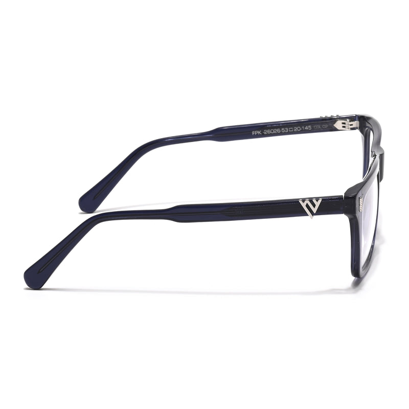 Voyage Glaze Blue Wayfarer Acetate Eyeglasses for Men & Women (FPK26026FMG8689)