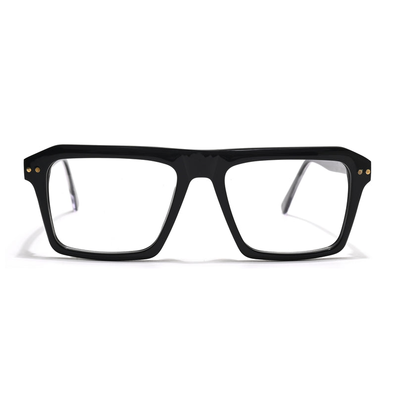 Voyage Glaze Black Wayfarer Acetate Eyeglasses for Men & Women (FPK26027FMG8640)