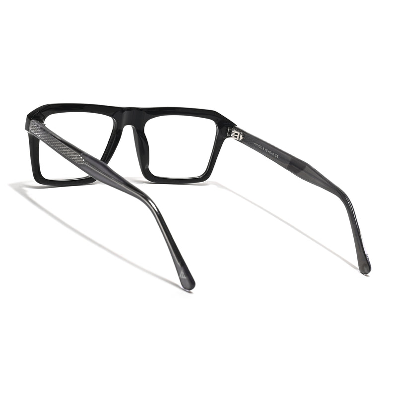 Voyage Glaze Black Wayfarer Acetate Eyeglasses for Men & Women (FPK26027FMG8640)