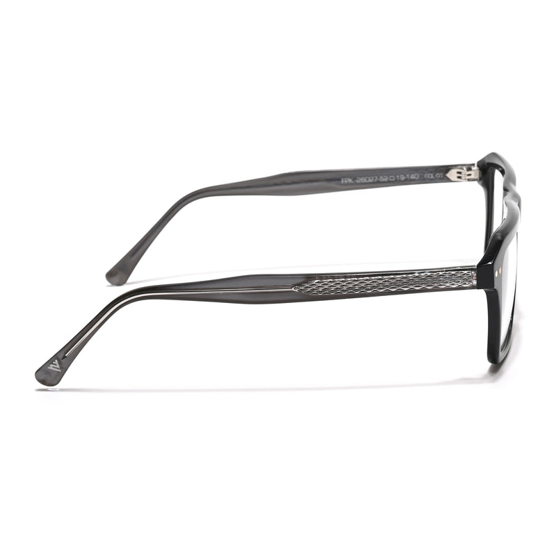Voyage Glaze Black Wayfarer Acetate Eyeglasses for Men & Women (FPK26027FMG8640)