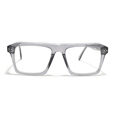 Voyage Glaze Grey Wayfarer Acetate Eyeglasses for Men & Women (FPK26027FMG8641)