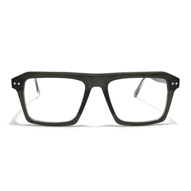 Voyage Glaze Green Wayfarer Acetate Eyeglasses for Men & Women (FPK26027FMG8643)