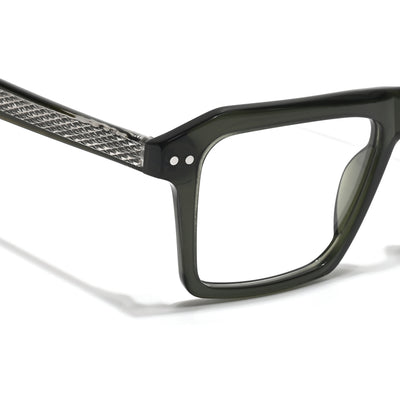Voyage Glaze Green Wayfarer Acetate Eyeglasses for Men & Women (FPK26027FMG8643)