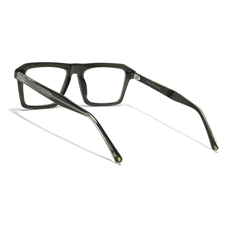 Voyage Glaze Green Wayfarer Acetate Eyeglasses for Men & Women (FPK26027FMG8643)