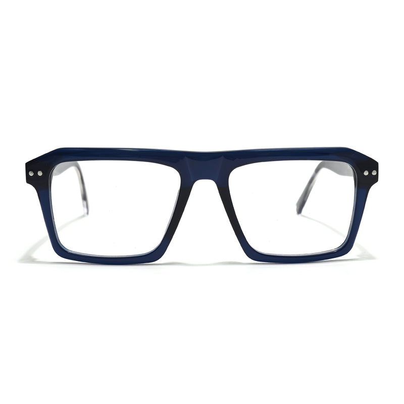 Voyage Glaze Blue Wayfarer Acetate Eyeglasses for Men & Women (FPK26027FMG8644)