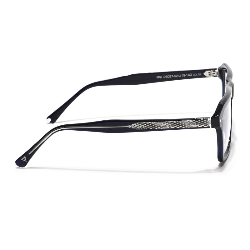 Voyage Glaze Blue Wayfarer Acetate Eyeglasses for Men & Women (FPK26027FMG8644)
