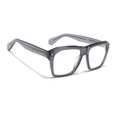 Voyage Glaze Grey Wayfarer Acetate Eyeglasses for Men & Women (FPK26028FMG8676)