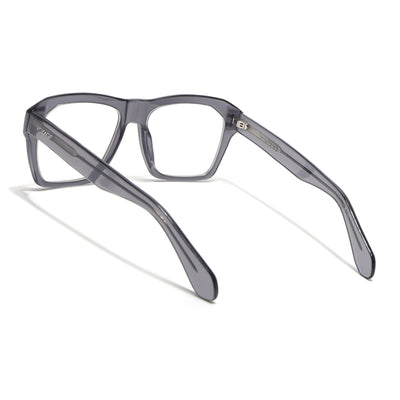 Voyage Glaze Grey Wayfarer Acetate Eyeglasses for Men & Women (FPK26028FMG8676)