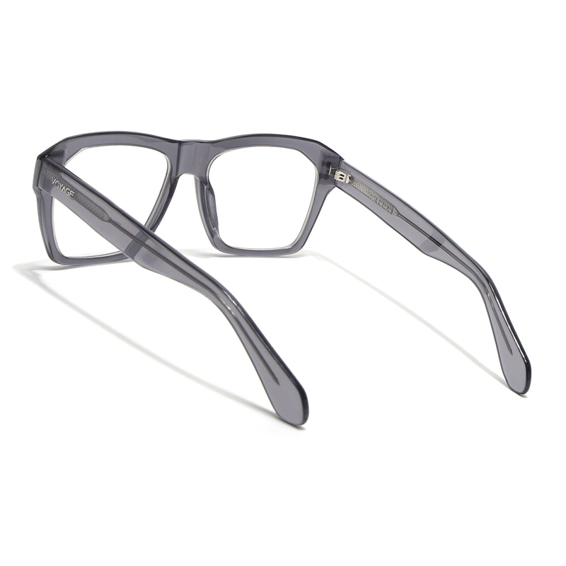 Voyage Glaze Grey Wayfarer Acetate Eyeglasses for Men & Women (FPK26028FMG8676)