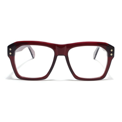 Voyage Glaze Wine Wayfarer Acetate Eyeglasses for Men & Women (FPK26028FMG8677)