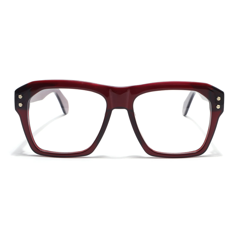 Voyage Glaze Wine Wayfarer Acetate Eyeglasses for Men & Women (FPK26028FMG8677)