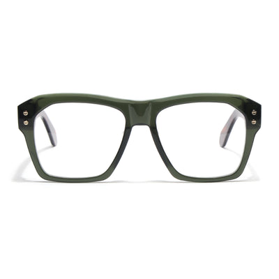 Voyage Glaze Green Wayfarer Acetate Eyeglasses for Men & Women (FPK26028FMG8678)