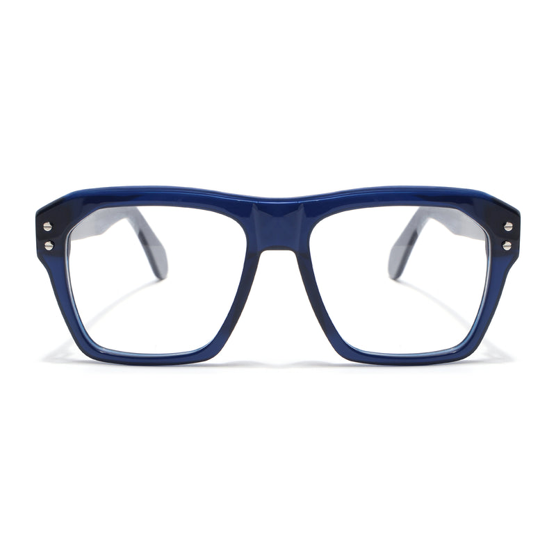 Voyage Glaze Blue Wayfarer Acetate Eyeglasses for Men & Women (FPK26028FMG8679)