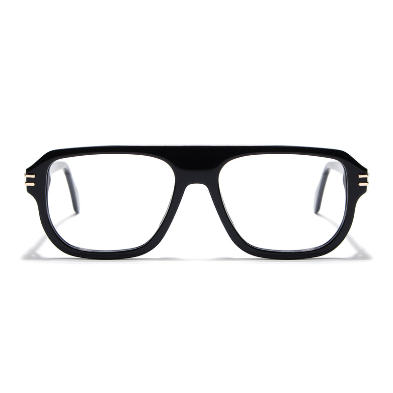 Voyage Black WayFarer Eyeglasses for Men & Women (FPK26029FMG9190)