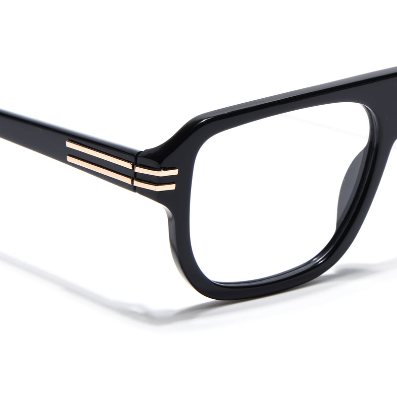 Voyage Black WayFarer Eyeglasses for Men & Women (FPK26029FMG9190)