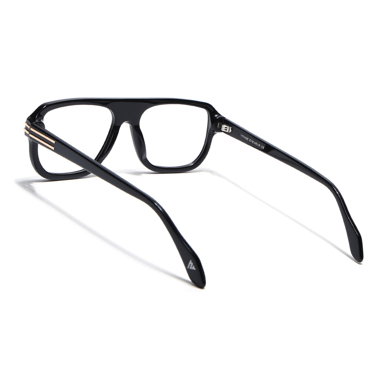 Voyage Black WayFarer Eyeglasses for Men & Women (FPK26029FMG9190)