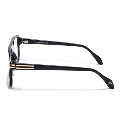 Voyage Glaze Black WayFarer Eyeglasses for Men & Women (FPK26029FMG9190)
