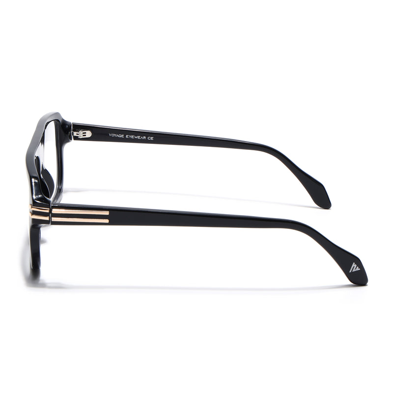 Voyage Black WayFarer Eyeglasses for Men & Women (FPK26029FMG9190)