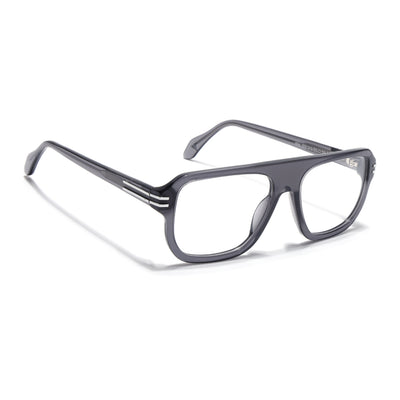 Voyage Glaze Grey WayFarer Eyeglasses for Men & Women (FPK26029FMG9191)