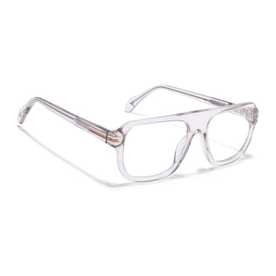 Voyage Glaze Light Grey WayFarer Eyeglasses for Men & Women (FPK26029FMG9192)