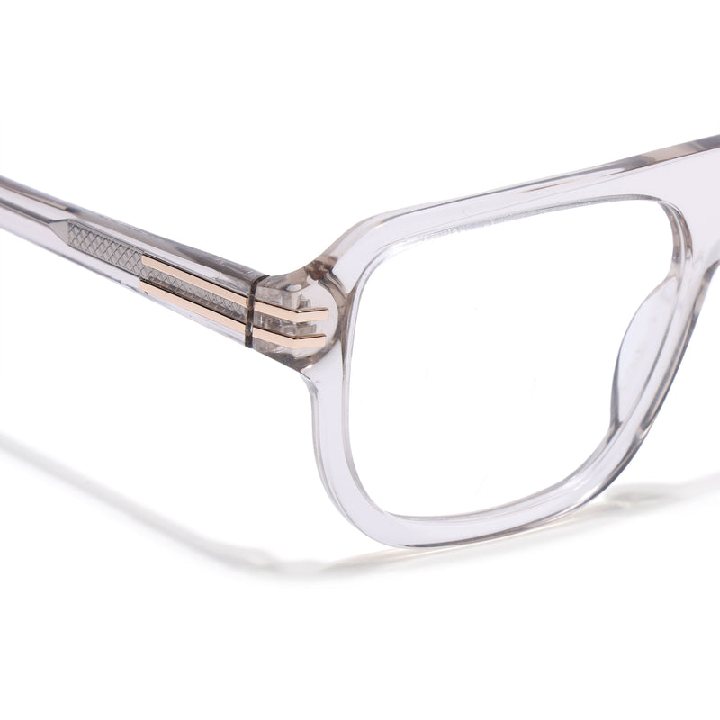Voyage Light Grey WayFarer Eyeglasses for Men & Women (FPK26029FMG9192)
