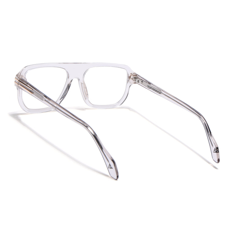Voyage Light Grey WayFarer Eyeglasses for Men & Women (FPK26029FMG9192)